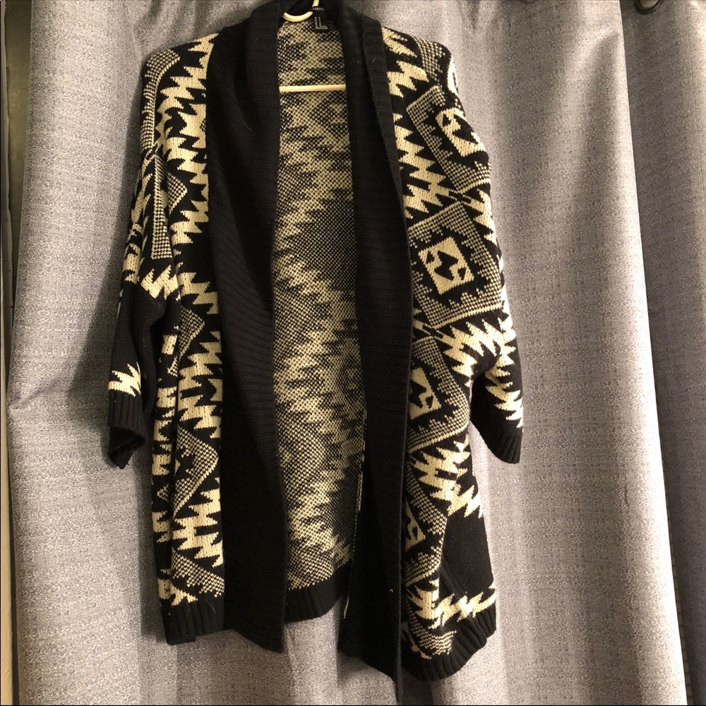 Black and White Cardigan